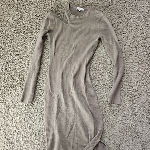 Maternity Ribbed Knit Sweater Dress